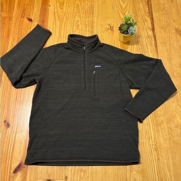 Patagonia Men's Better Sweater 1/4 Zip Brown Heathered Size Large STY25521 - Picture 1 of 7